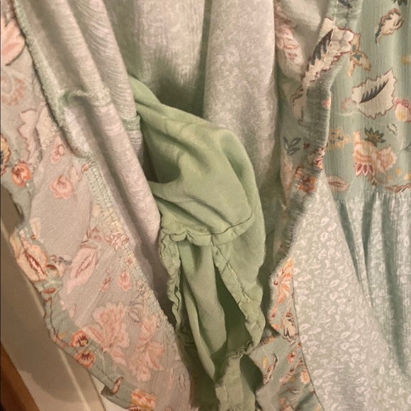 Torrid Mint Floral A-Line Skirt - Picture 3 of 4